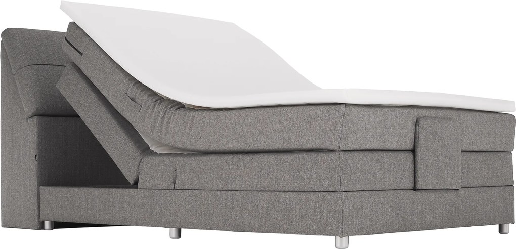 Pat electric reglabil, cu arcuri, gri, 120x200, GERONA NEW