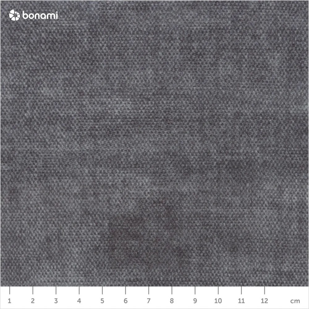 Pat matrimonial gri închis tapițat cu spațiu de depozitare și somieră 180x200 cm Jade – Bobochic Paris