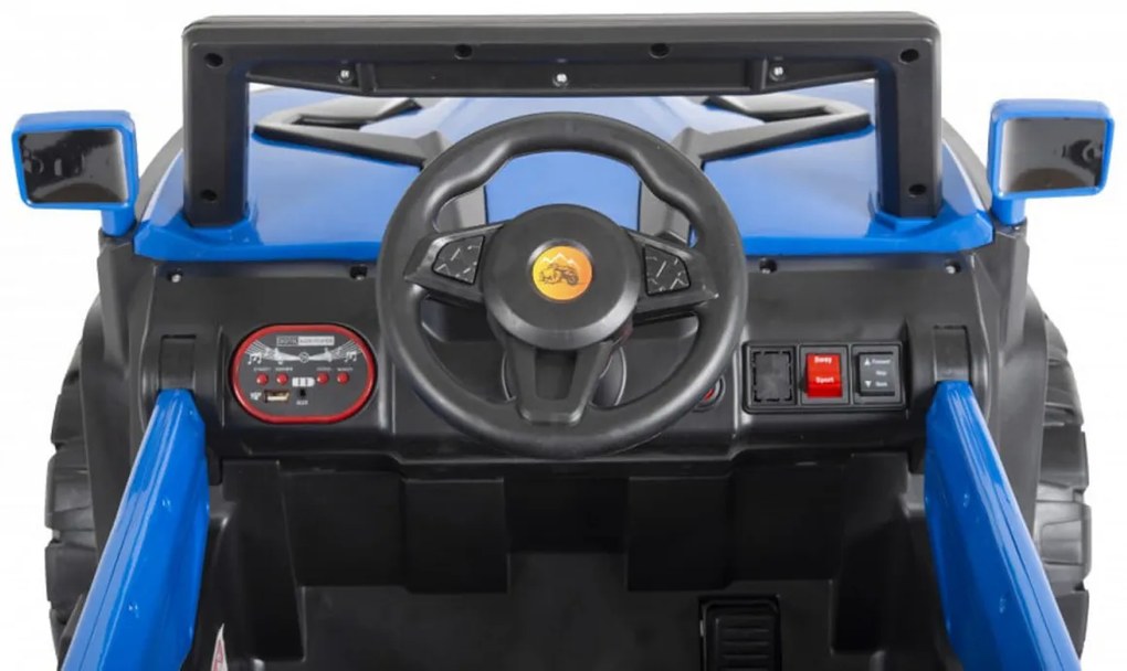 Masinuta Electrica cu acumulator pentru copii NOVOKIDS™ Atlantis Buggy UTV , 2 locuri, Cu faruri luminoase, Telecomanda, 3-8 ani , max 35 kg , 12V,
