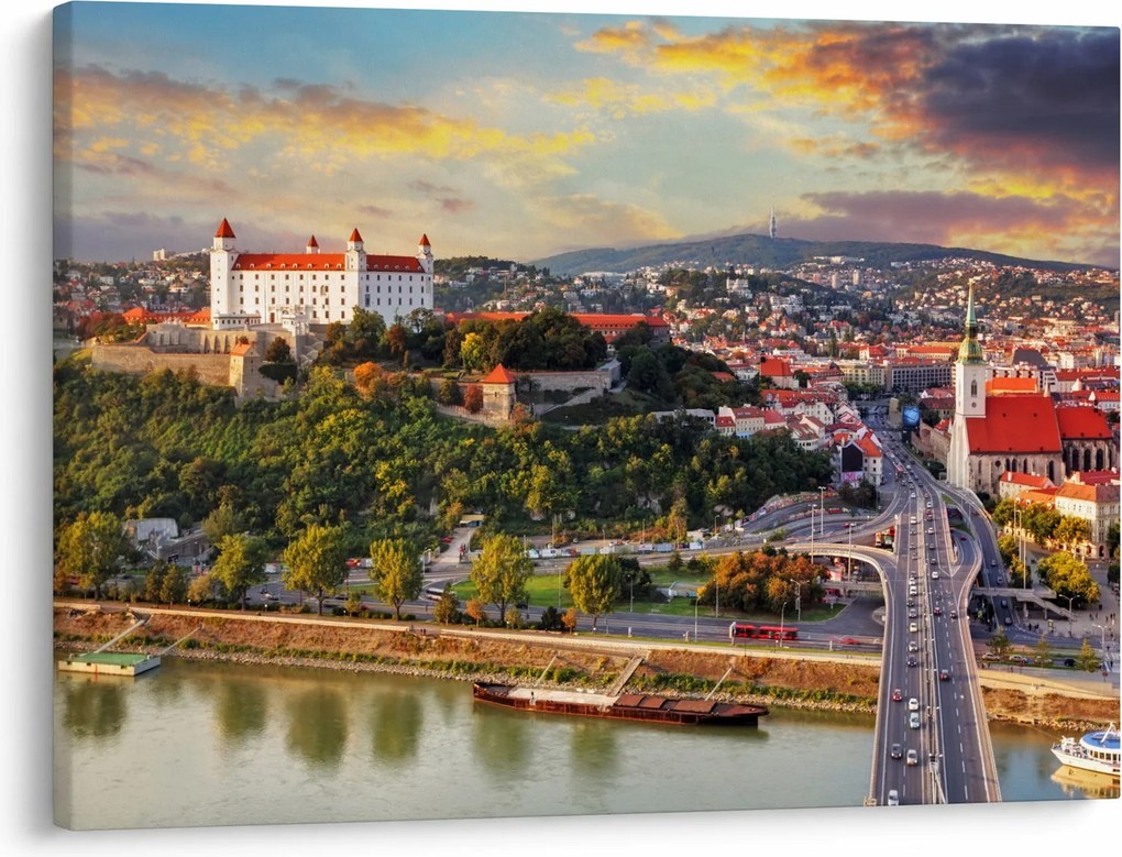 Tablou - Panorama bratislavei, Slovacia (70x50 cm)