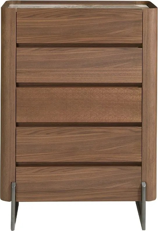 Dulapior 5 sertare deosebit design LUX Walnut-Marble