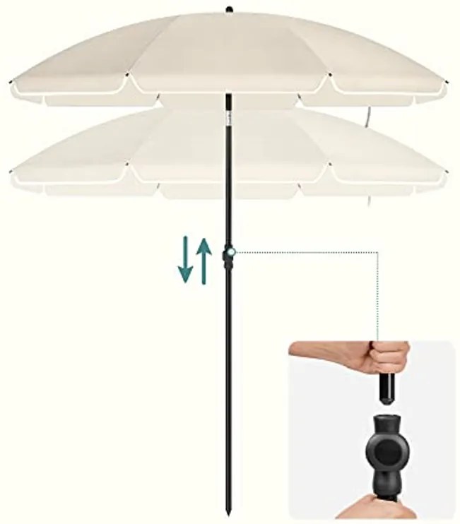 Umbrela de gradina pliabila SOMBRILLA 160 cm, bej