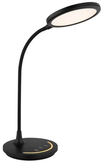 Lampă LED tactilă dimabilă de masă Globo 58483 KENNY LED/12W/230V negru
