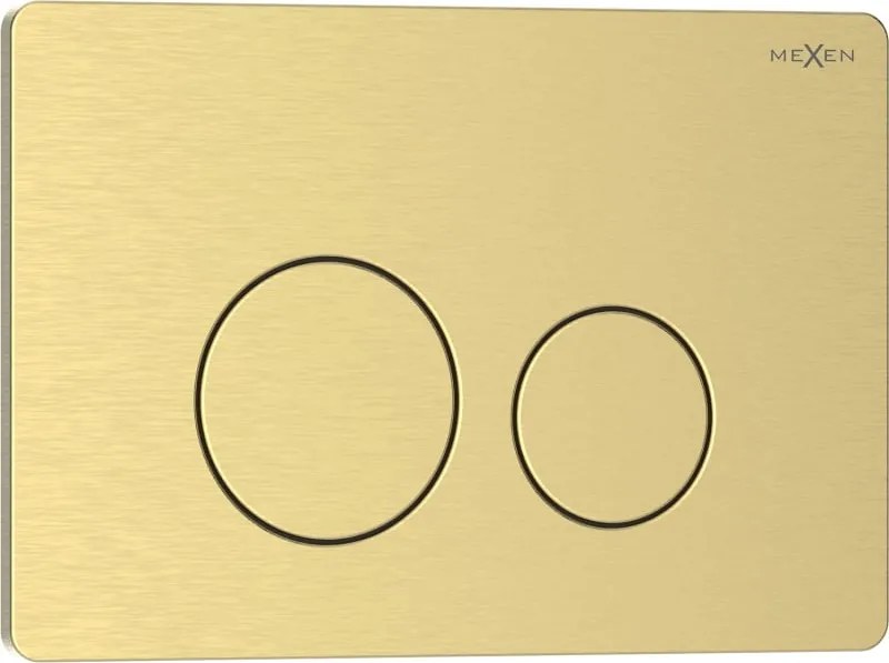 Mexen Tex 06 buton de clătire inox, auriu periat - 6106-11