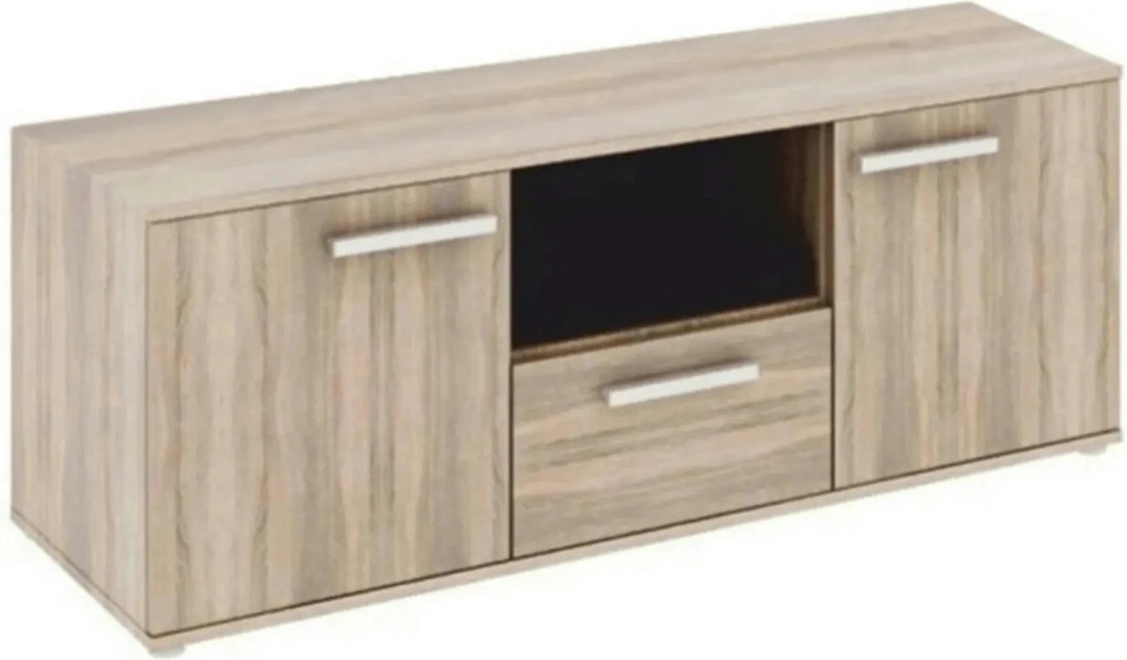 Comoda TV DUNAJ TIPUL10, stejar sonoma, PAL melaminat, 135x51x47 cm