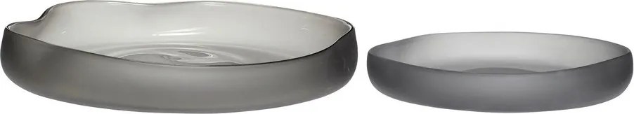 Boluri gri 2 buc. din sticlă ø 30 cm Bow – Hübsch