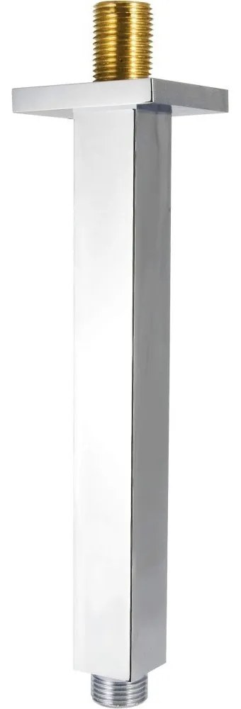 Brat de dus pentru palarie de dus Deante Cascada crom montat pe tavan 25 cm