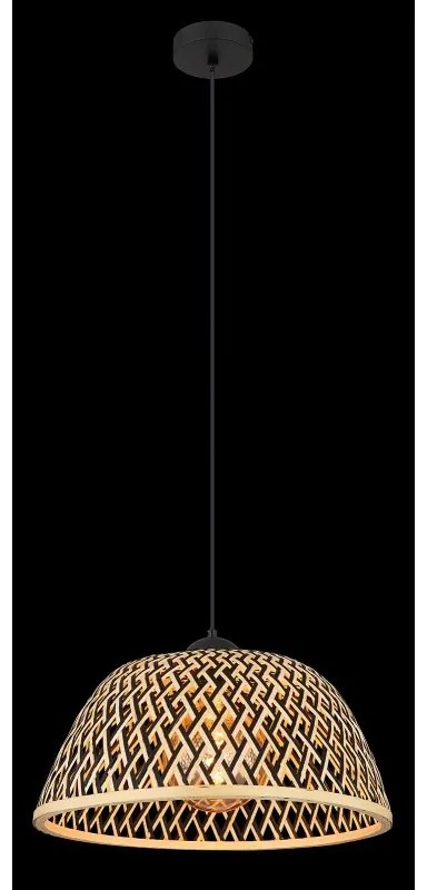 Pendul design industrial Colly negru, natur