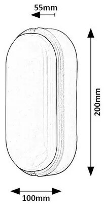 Corp de iluminat Rabalux 7408 Hort de exterior, alb