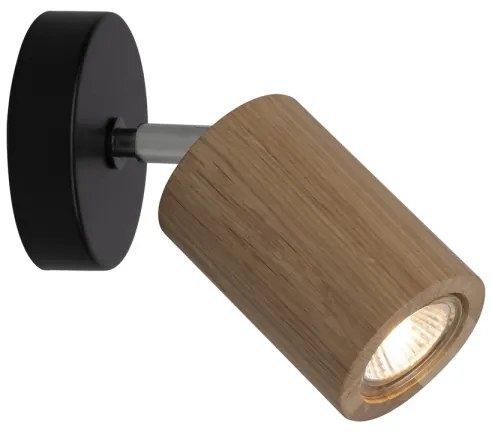 Spot-Light 3911174 - Aplică spot LED de perete MATTI 1xGU10/5W/230V, stejar