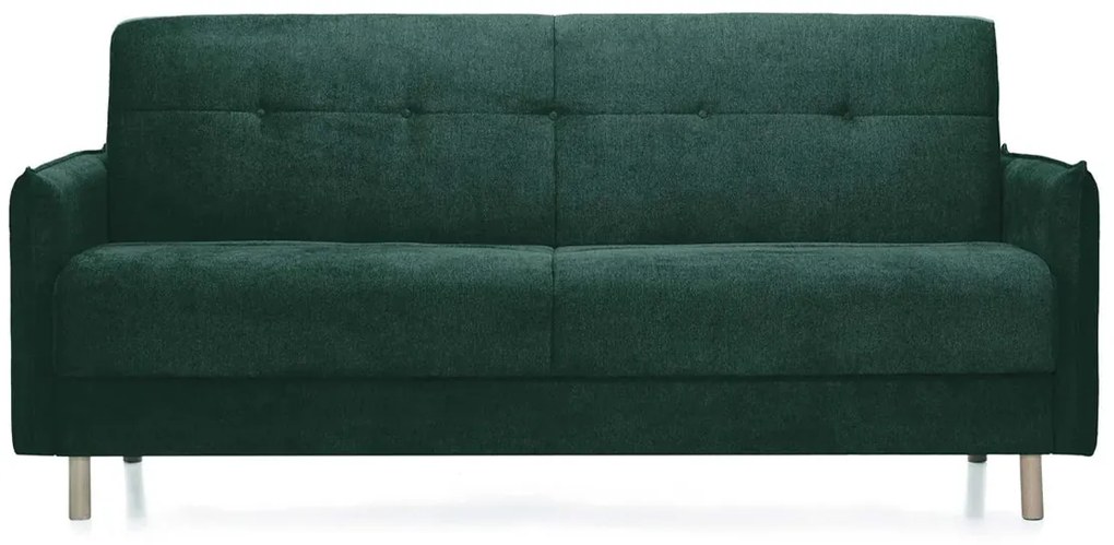 Canapea Extensibilă 3 locuri STONE, cu ladă de depozitare, 210x70x98 cm, Aston-Verde