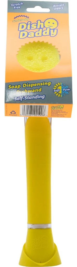 Burete de spălat vase Scrub Daddy Dish Daddy, cumâner și dozator de detergent