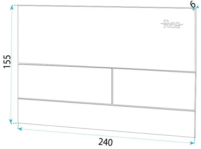 Cadru WC incastrat K011A-Q Rea cu buton T cupru periat