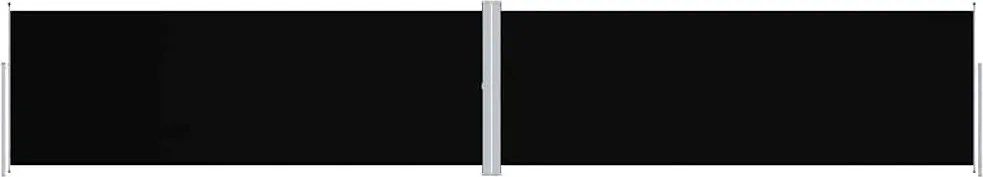 vidaXL Copertină laterală retractabilă, negru, 180x1000 cm