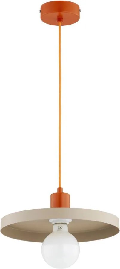 Lustră pe cablu LITO 1xE27/15W/230V bej/cupru