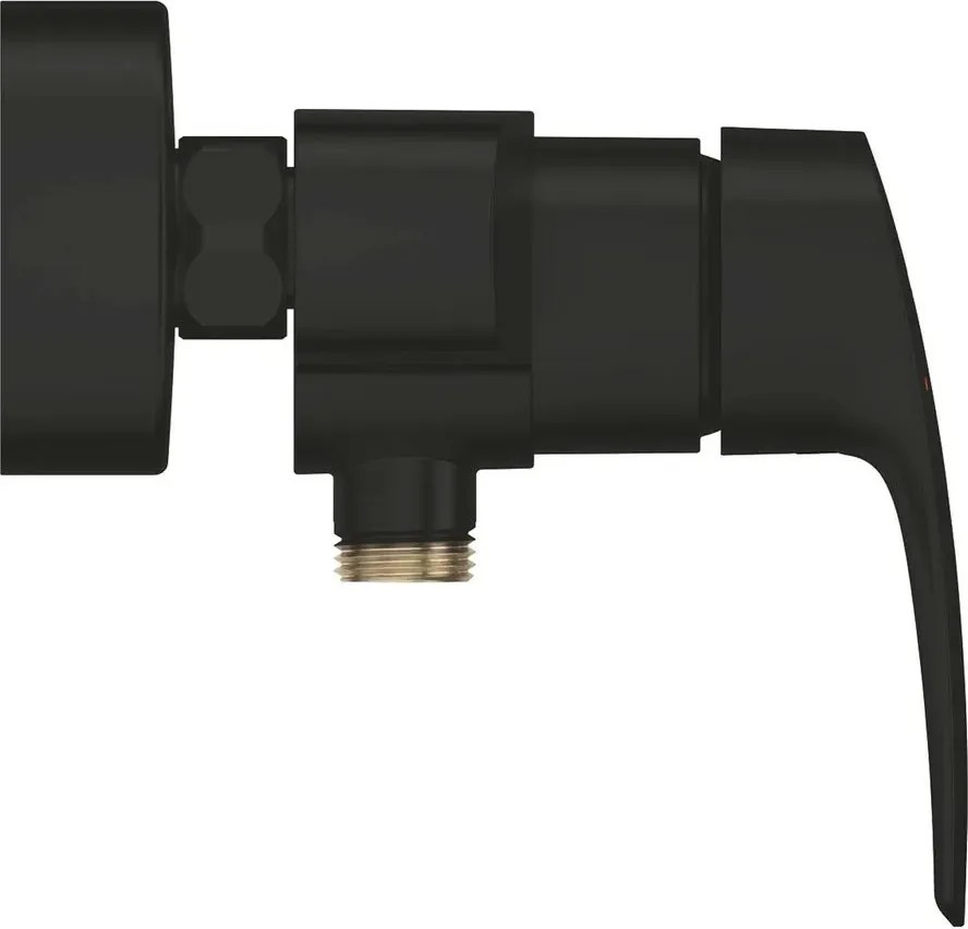 Baterie dus monocomanda negru mat Grohe Eurosmart New