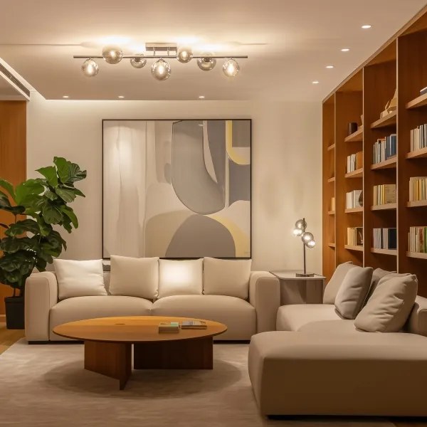 Lustră LED aplicată Brilagi MILLA 7xG9/3W/230V crom lucios/fumuriu