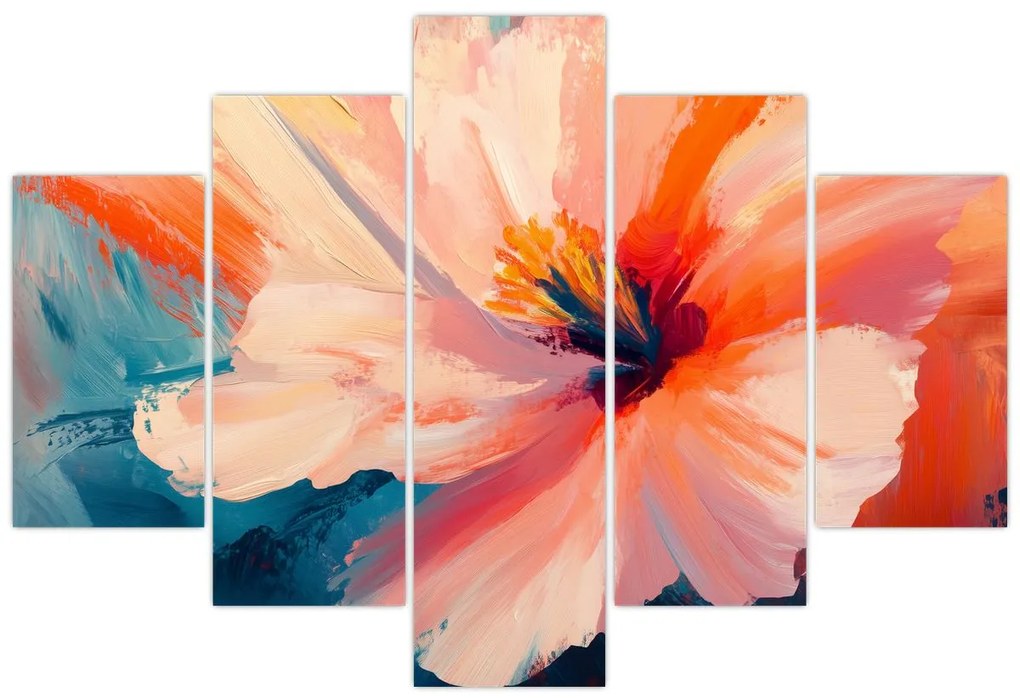 Tablou - Floare pictată (150x105 cm)