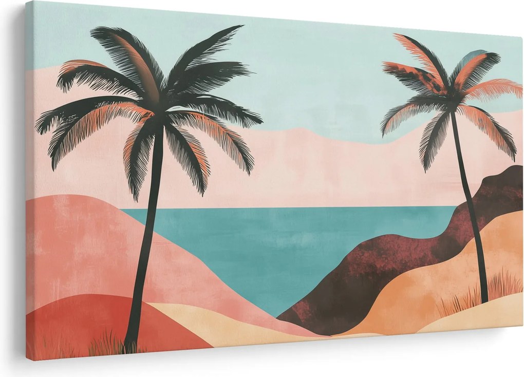 Tablou - Palmieri la mare (90x60 cm)