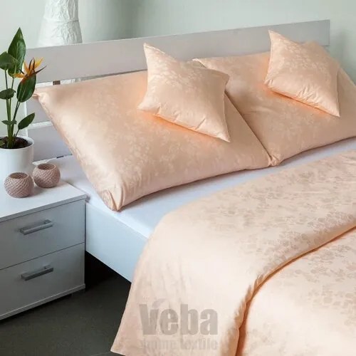 Lenjerie de pat VEBA Damasc Bohema Zorele, culoarea caisei, 140 x 220 cm, 70 x 90 cm, 140 x 220 cm, 70 x 90 cm