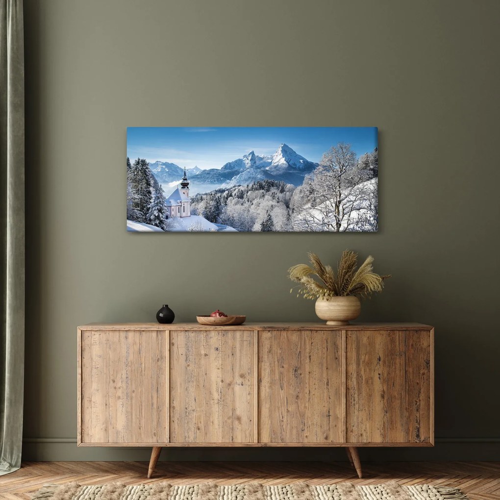 Tablou - O privire asupra peisajului de iarnă (120x50 cm)