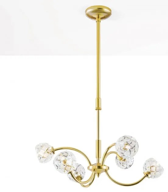 Lustra reglabila design modern de lux Maderno 6L aurie