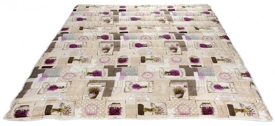 Pilota de vara, Alcam, Lavanda, microfibra matlasata, 180x200 cm, 150g/mp