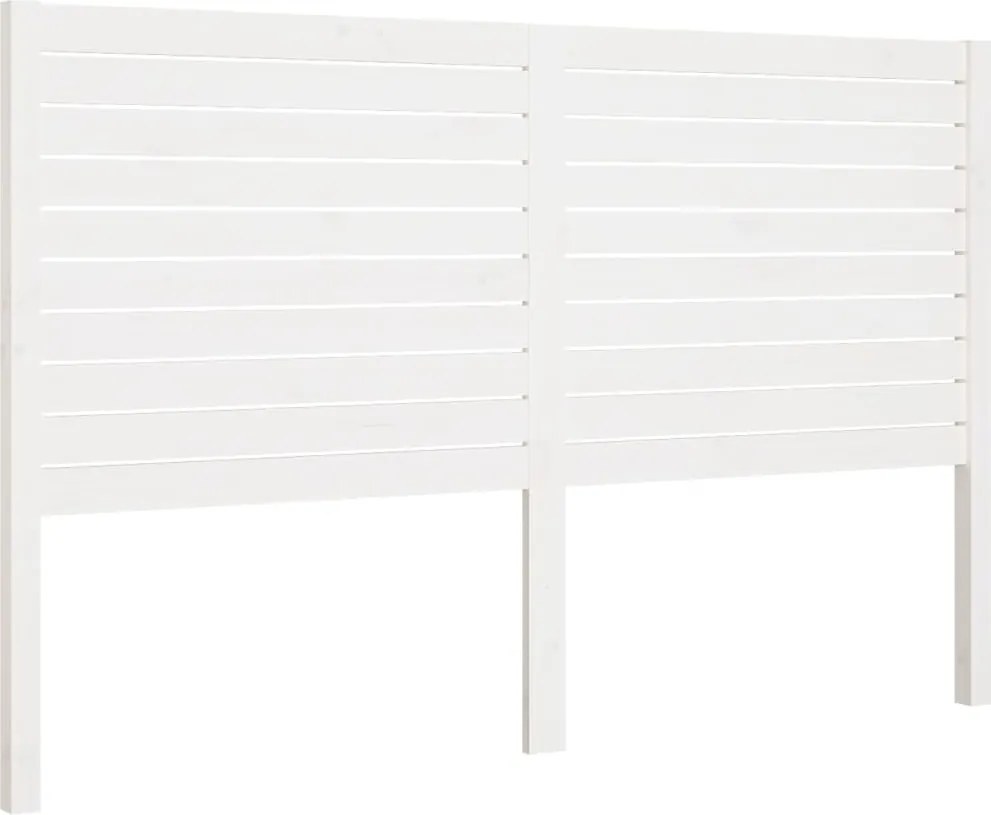 vidaXL Tăblie de pat, alb, 186x4x100 cm, lemn masiv de pin