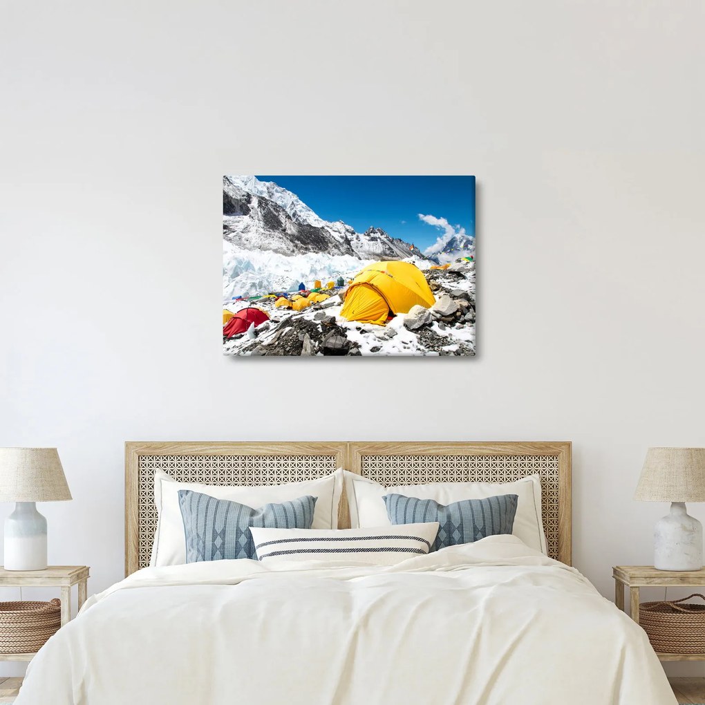 Tablou - Camping la munte (70x50 cm)