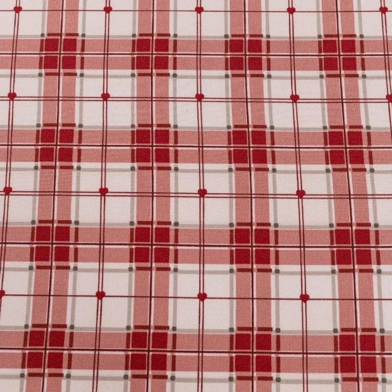Cearsaf din microfibra TARTAN HEART colorat 180x200 cm