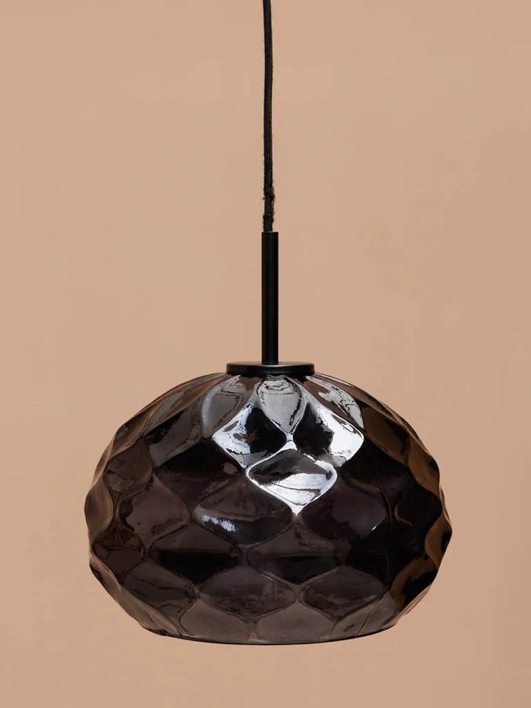 Lustra neagra, din sticla, Facets