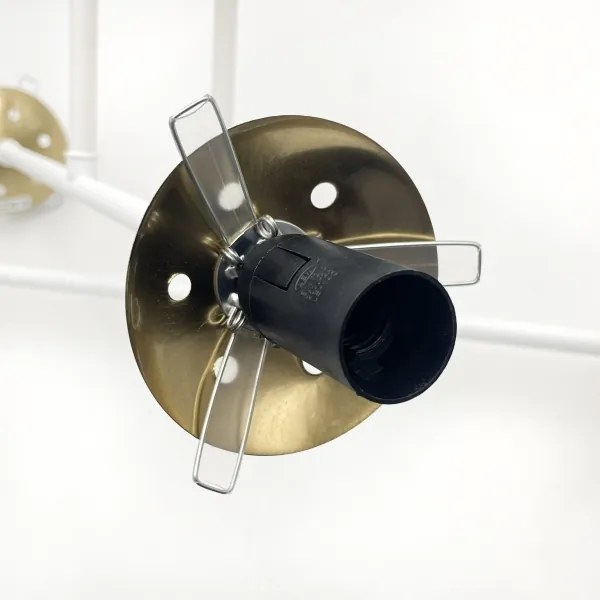 Brilagi - Lustră aplicată MALIVA, 4xE14/15W/230V, auriu/alb