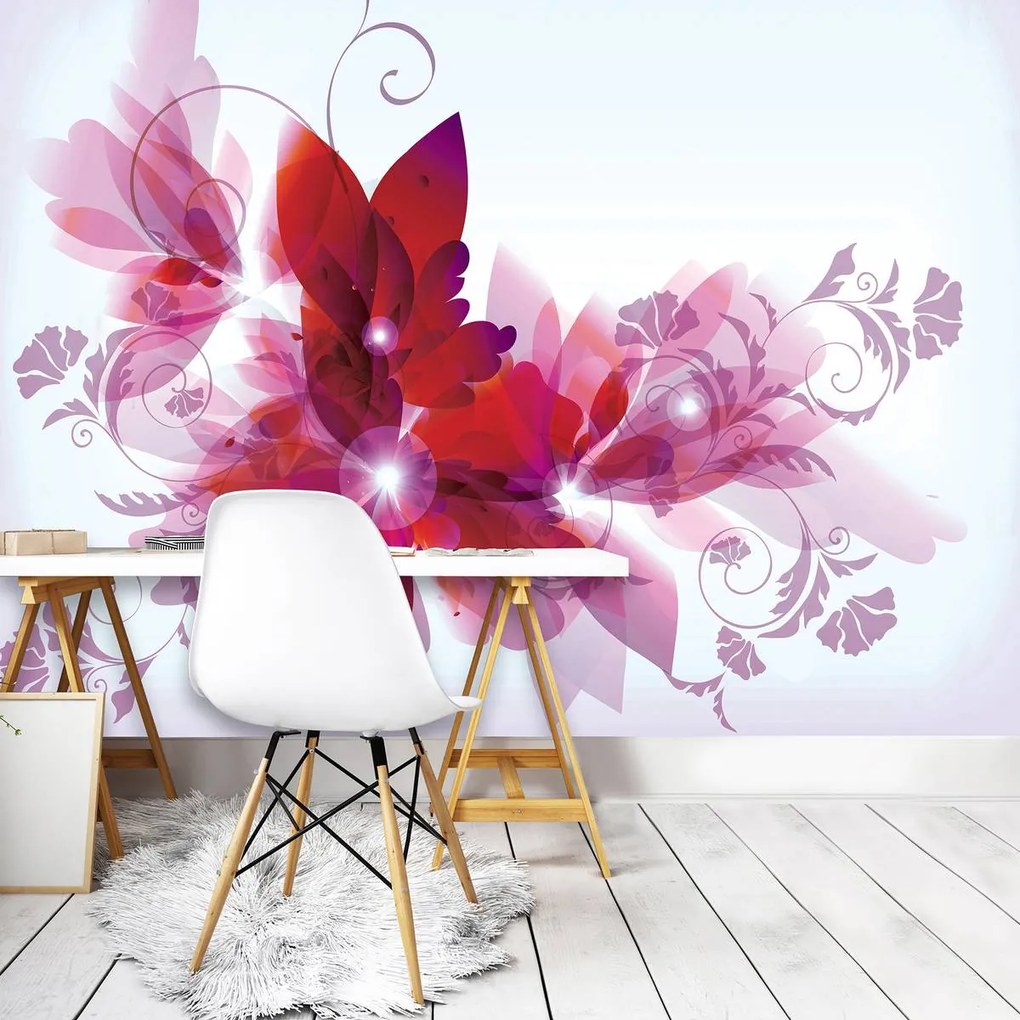 Fototapet - Arta din flori - abstact (152,5x104 cm)