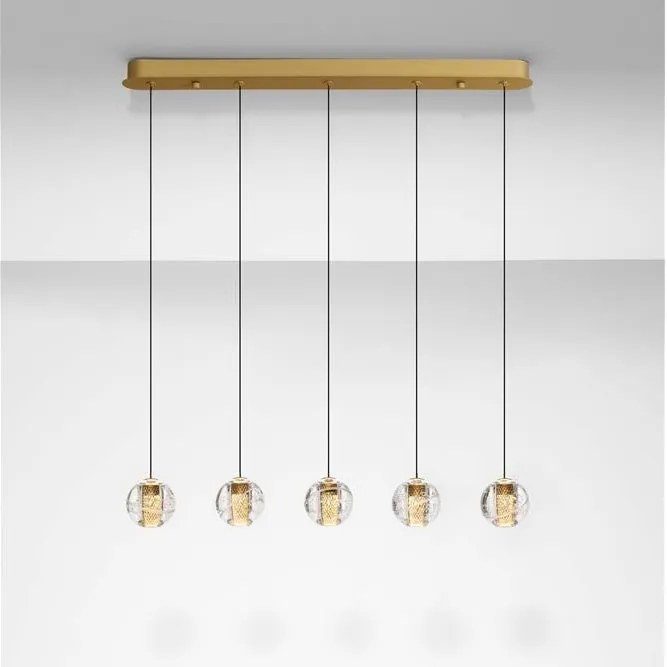 Lustra cu 5 pendule LED design modern LICIO