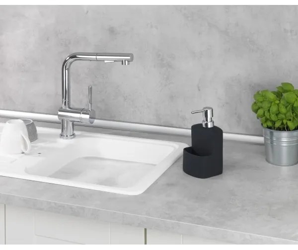 WENKO 3620117800 - Dozator de săpun FESTIVAL 10 x 18 cm, negru