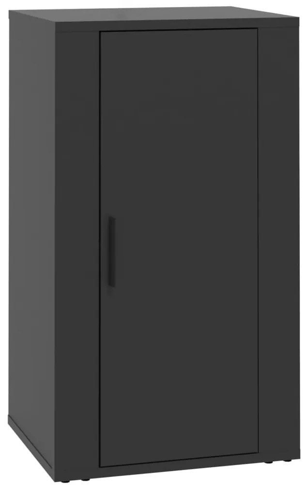 819413 vidaXL Dulap, negru, 40x33x70 cm, lemn prelucrat