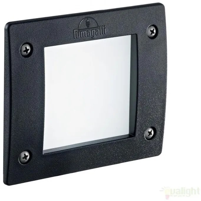 Spot incastrabil pt. exterior, dim.11,5x11,5cm, IP66, LED LETI SQUARE FI1 NERO 096582