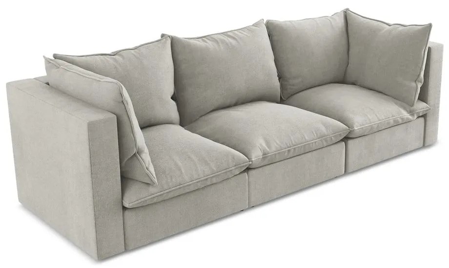 Canapea gri deschis 255 cm Manao – Makamii