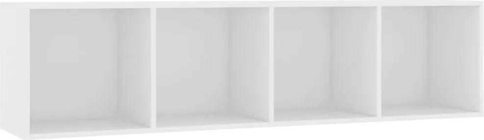 vidaXL Bibliotecă/Comodă TV, alb, 143x30x36 cm