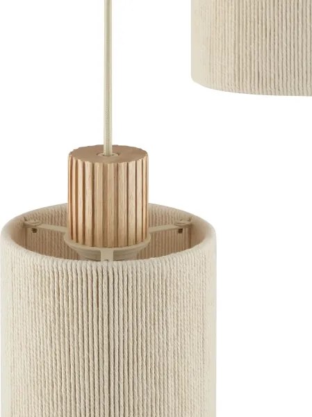 Brilliant - Lustră suspendată pe cablu ARLO 3xE27/20W/230V, diam. 40 cm, crem