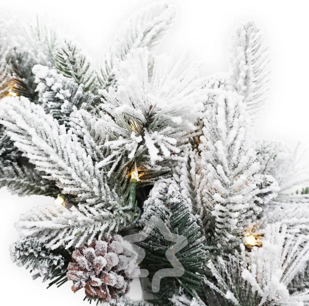 Coronita de Craciun Inzapezita 50 LED 60 cm