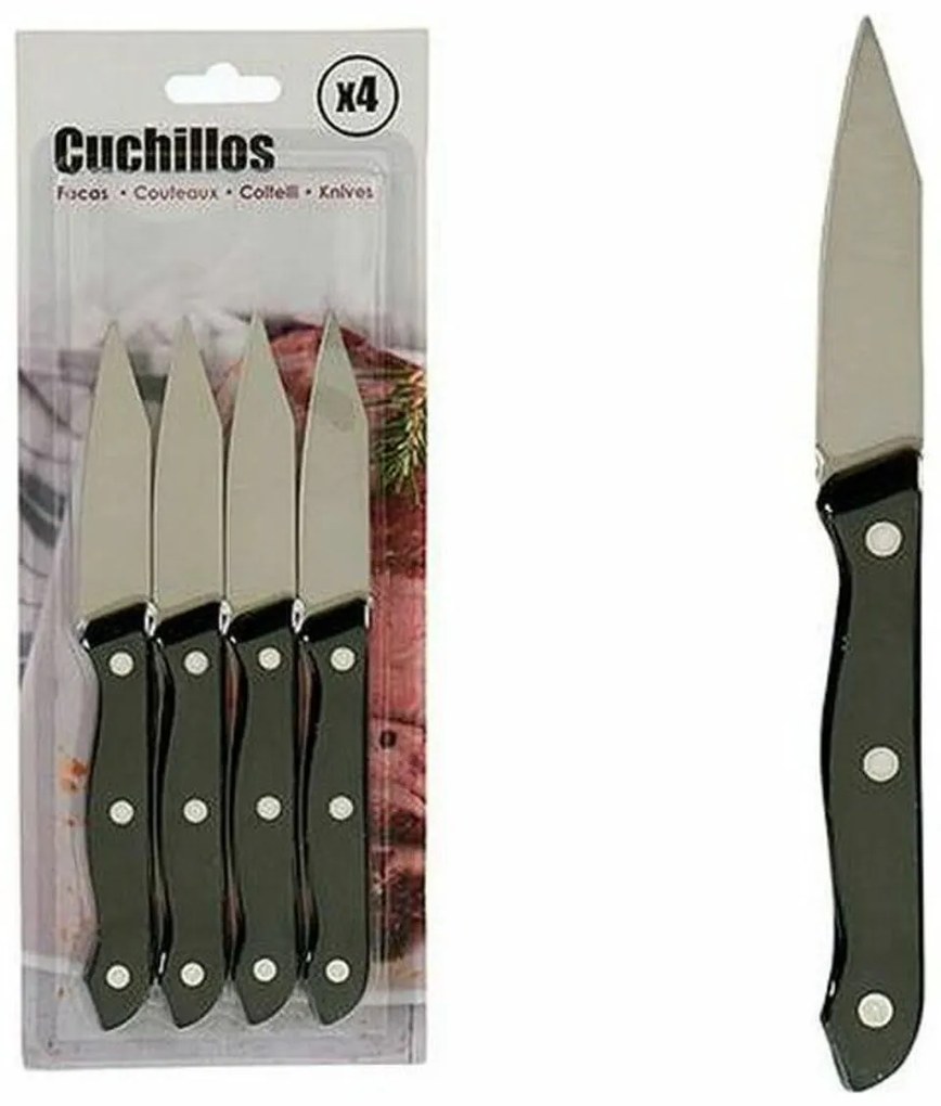 Cuțit de decojit metal plastic (4 pcs) (1,5 x 28 x 11 cm)