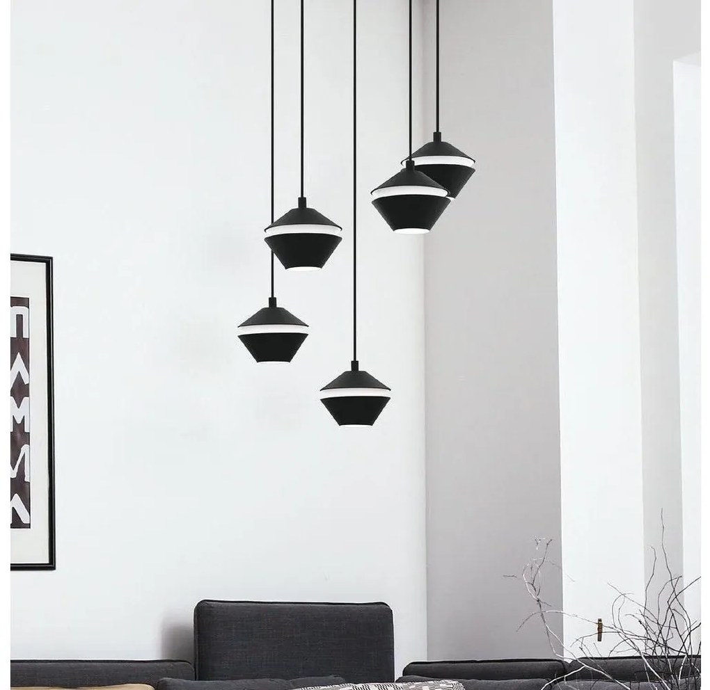Eglo 98683 - Candelabru LED PERPIGO suspendat pe cablu, 5xGU10/5W/230V