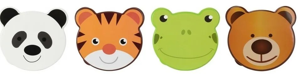 Cutie gustări pentru copii Bear 4 buc , 200 ml, 300 ml, 500 ml și 750 ml