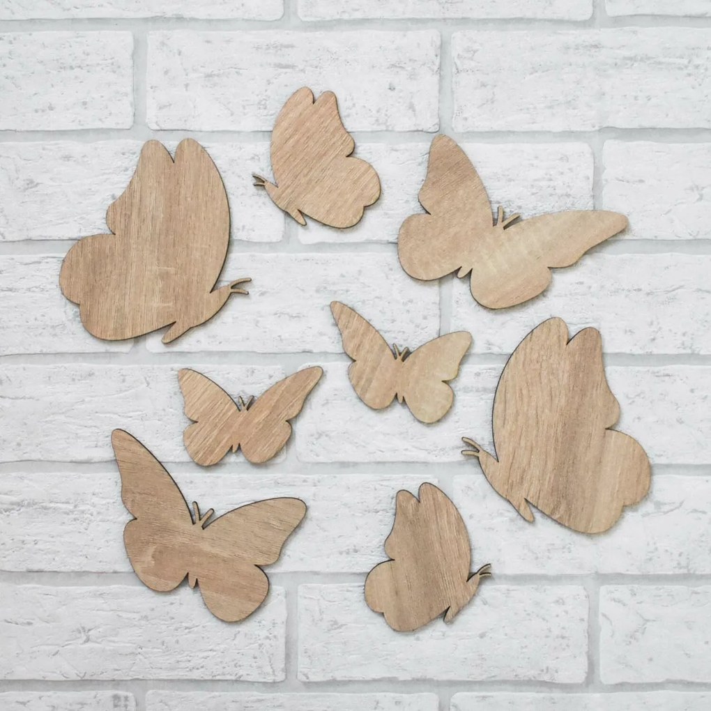 DUBLEZ | Fluturi decorativi 3D pentru perete 6 buc