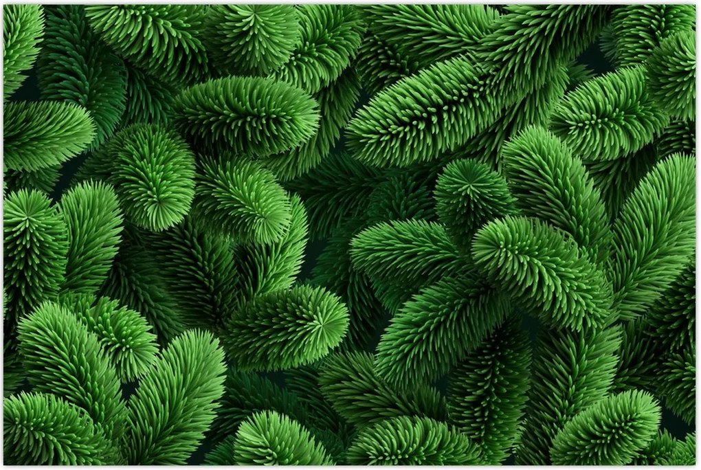 Tablou - Ramuri de conifere (90x60 cm)