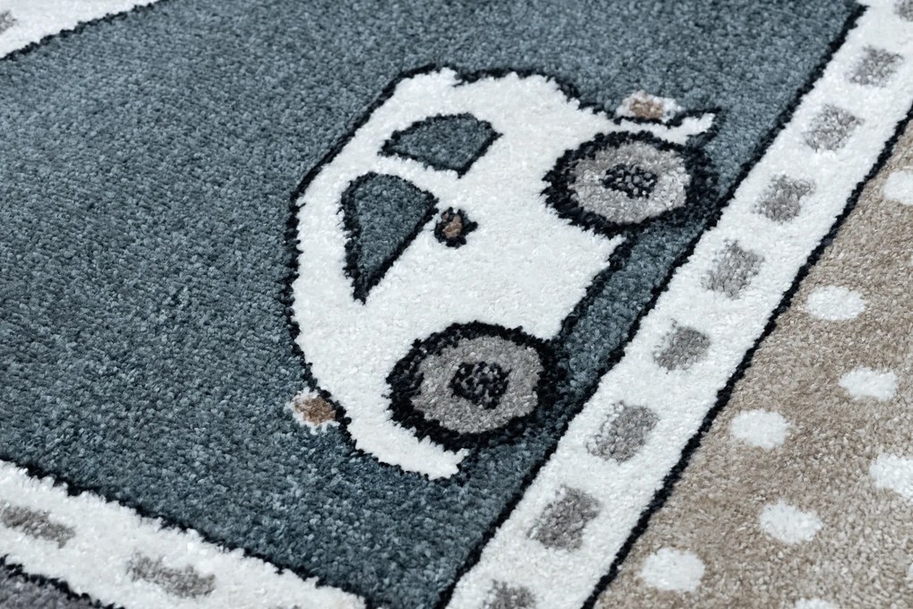 Covor FUN Strade pentru copii, strada, oraș, gri