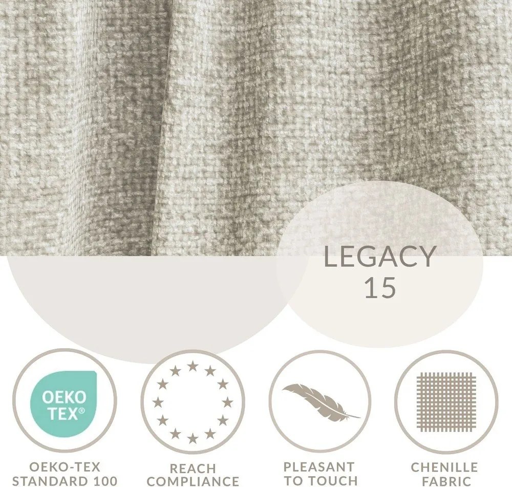 Colțar bej extensibil/cu spațiu de depozitare cu tapițerie din chenille (cu colț pe partea stângă/cu șezlong) Velto – Maison de Rêve