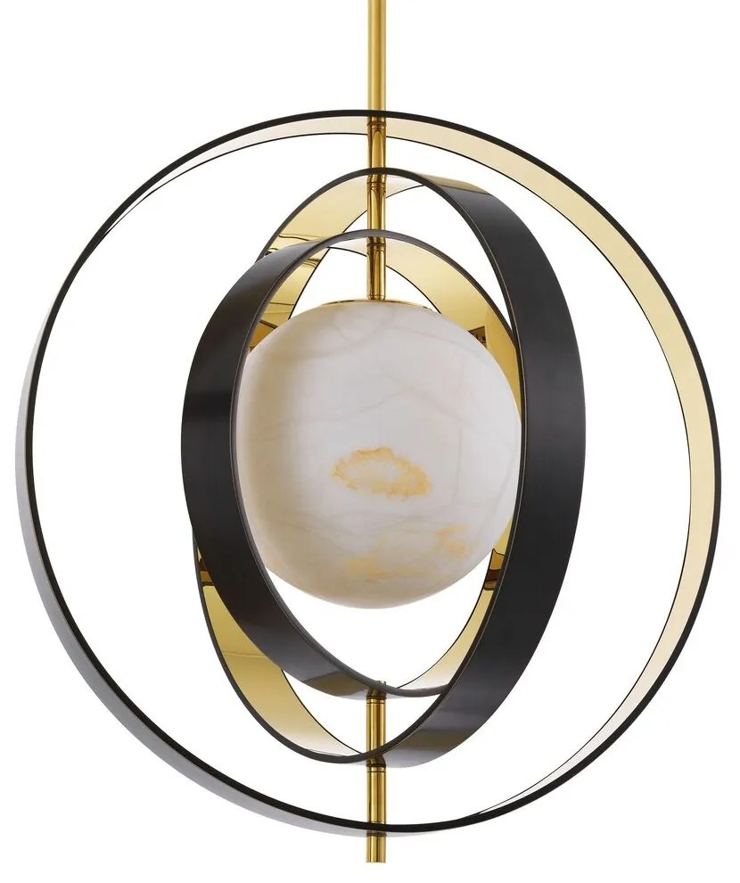 Lustra suspendata design LUX Pearl, auriu 115029 HZ