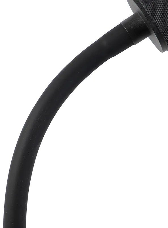 Lampă de birou modernă neagră cu braț flexibil - Cavalux